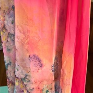 100% silk floral shawl